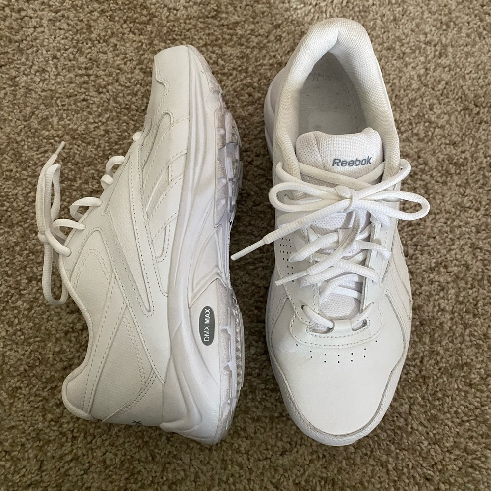 White Reebok sneakers
